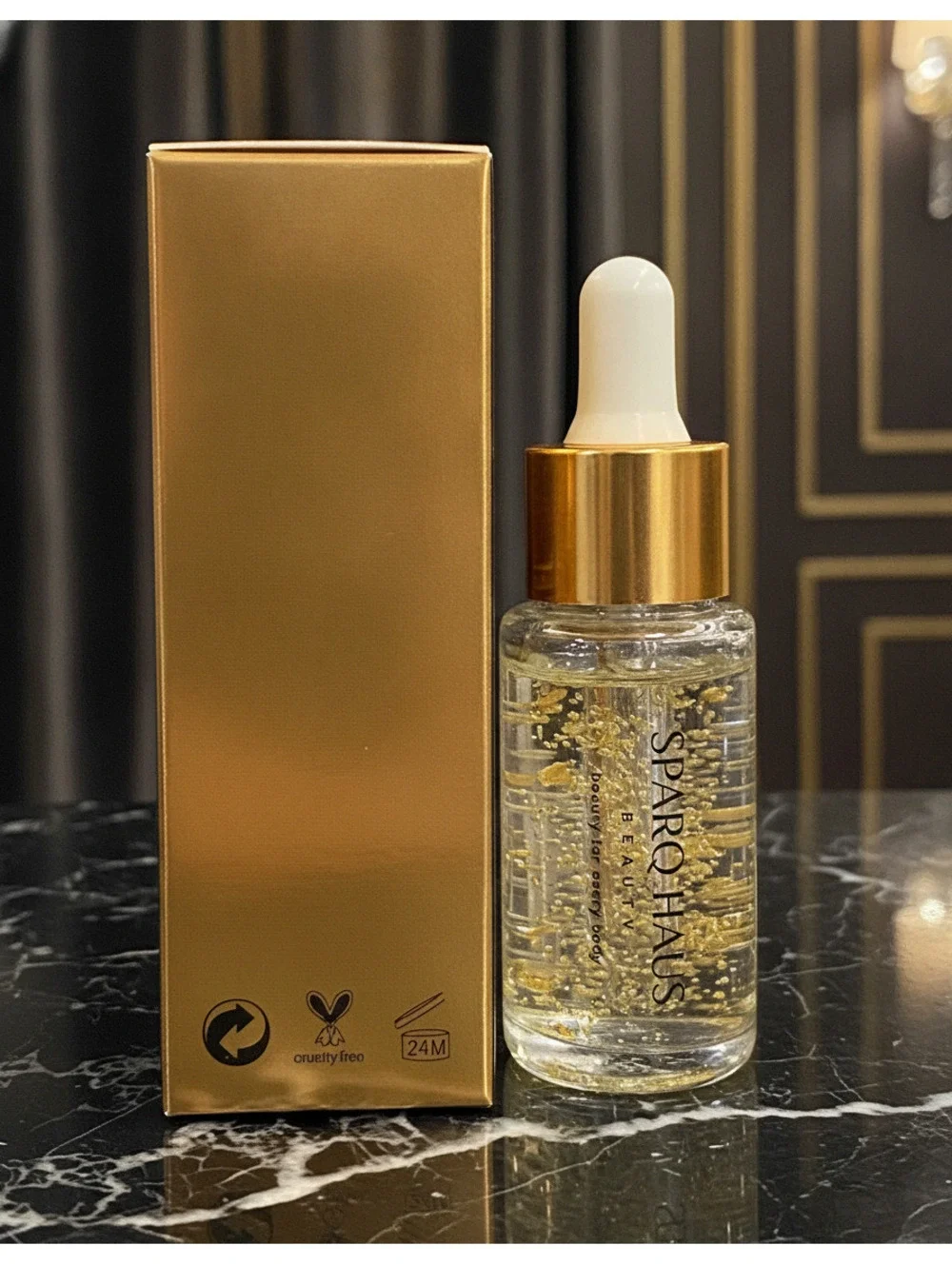 SparQ Haus Beauty 24k Leaf Moisturizing Essence Anti-Aging Serum